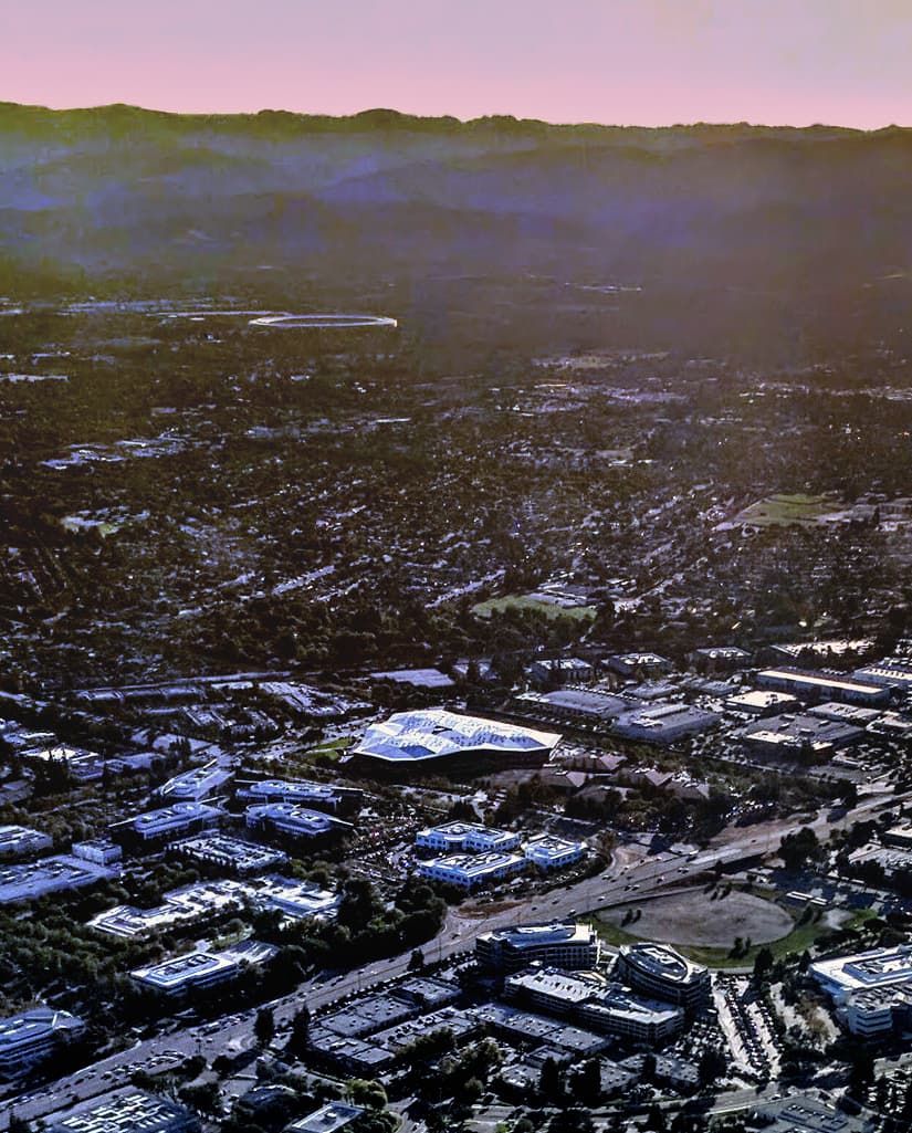 NVIDIA yerleşkesi: Nvidia campus aerial
