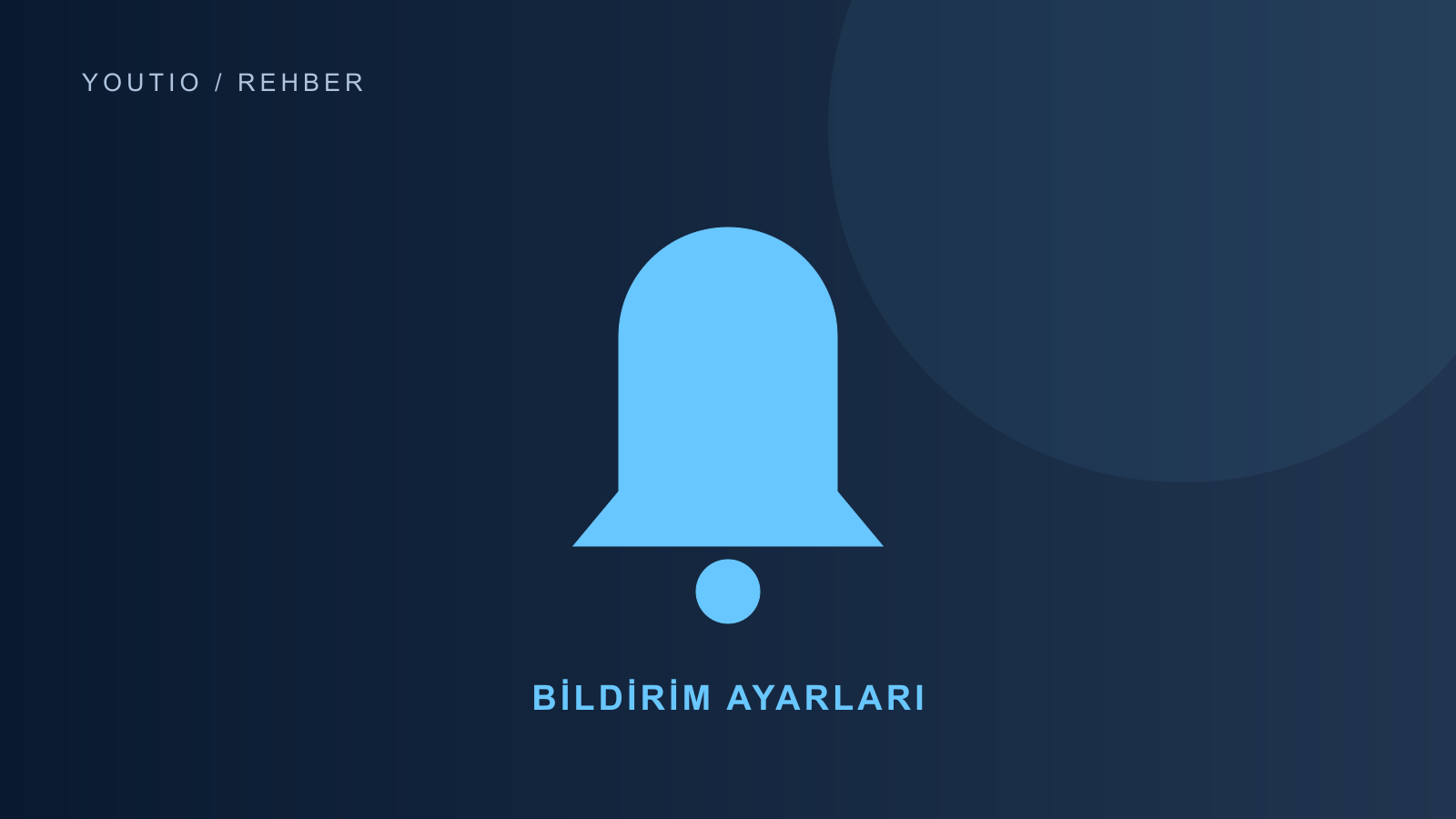 Chrome bilgisayarda bildirimleri kapatma için Youtio rehber görseli