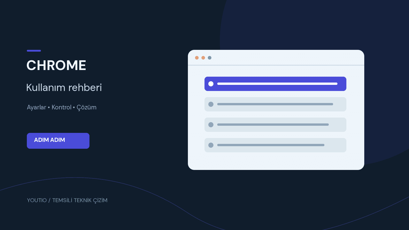 Chrome: İstenmeyen reklamları, pop-up mesajları ve kötü amaçlı yazılımları kaldırma için Youtio temsili teknik çizimi
