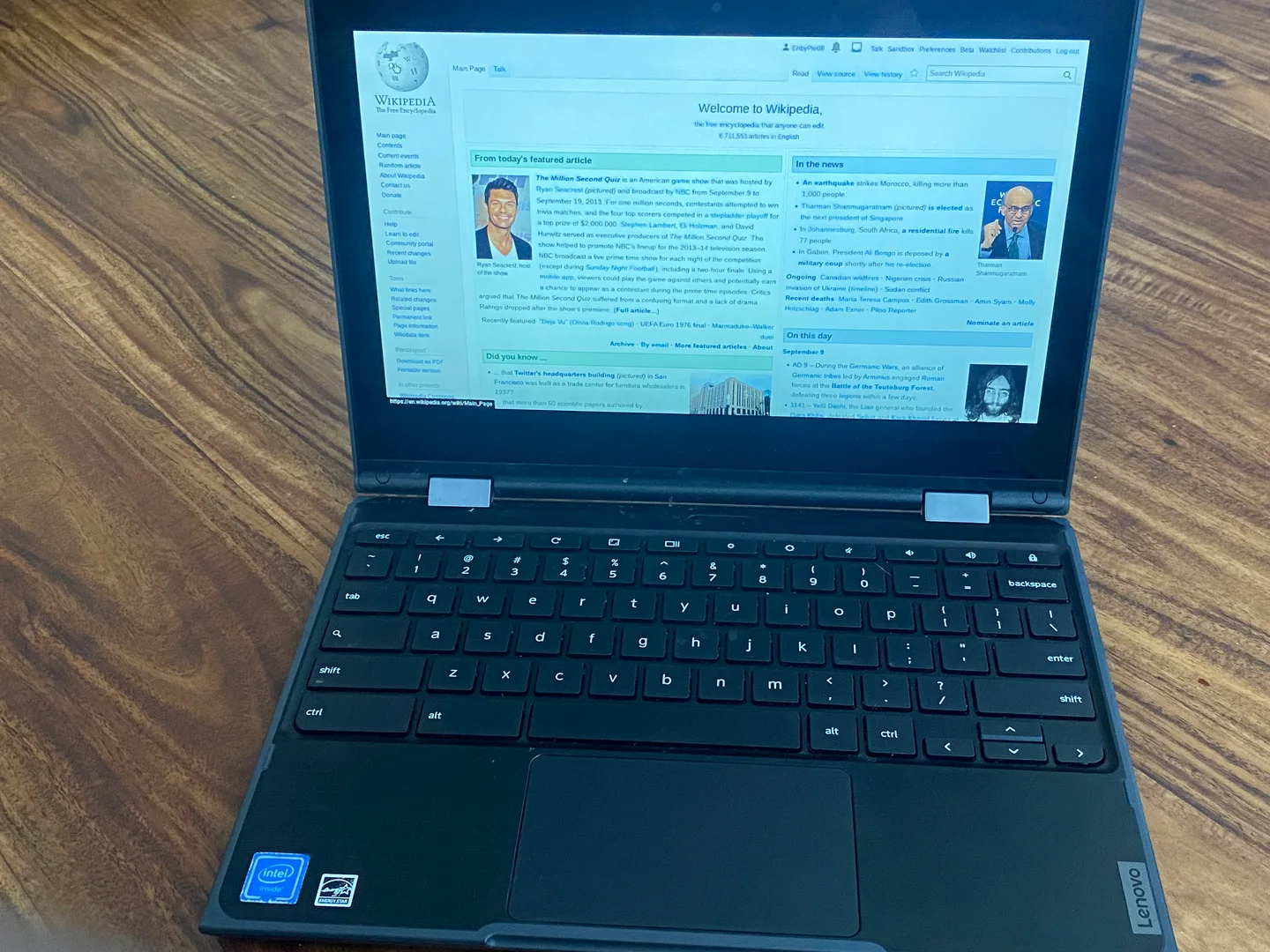 Lenovo Chromebook 500e, 9 Eylül 2023 arşiv fotoğrafı; ChromeOS LTS 150 güncellemesinin ekran görüntüsü veya bu cihaza dağıtım teyidi değildir.