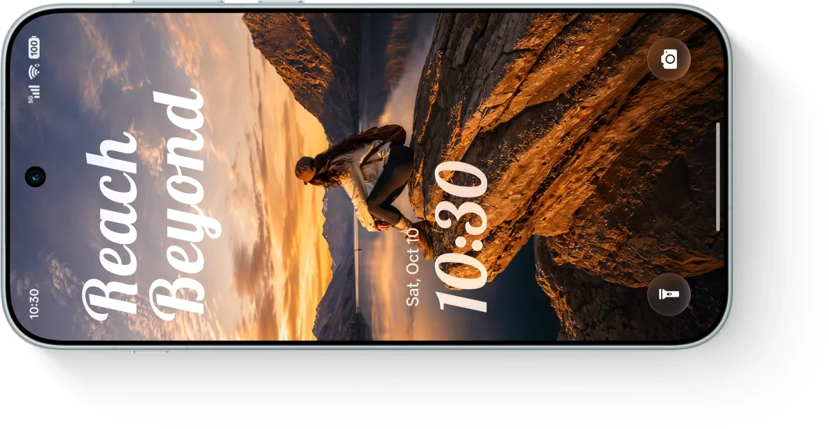 ColorOS 17 kilit ekranı tanıtım görseli