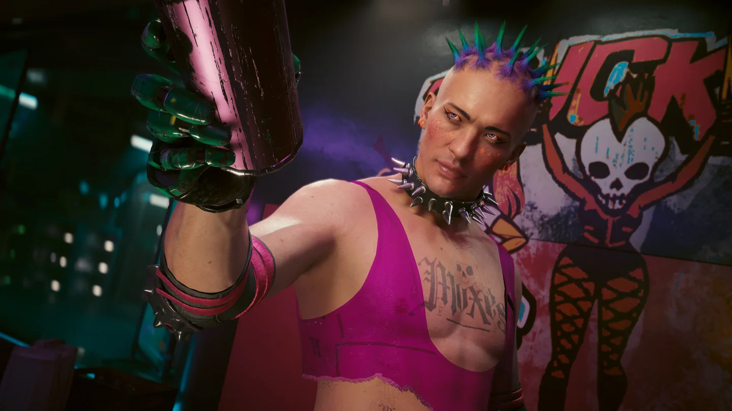 Cyberpunk 2077 resmî Steam mağaza ekran görüntüsü
