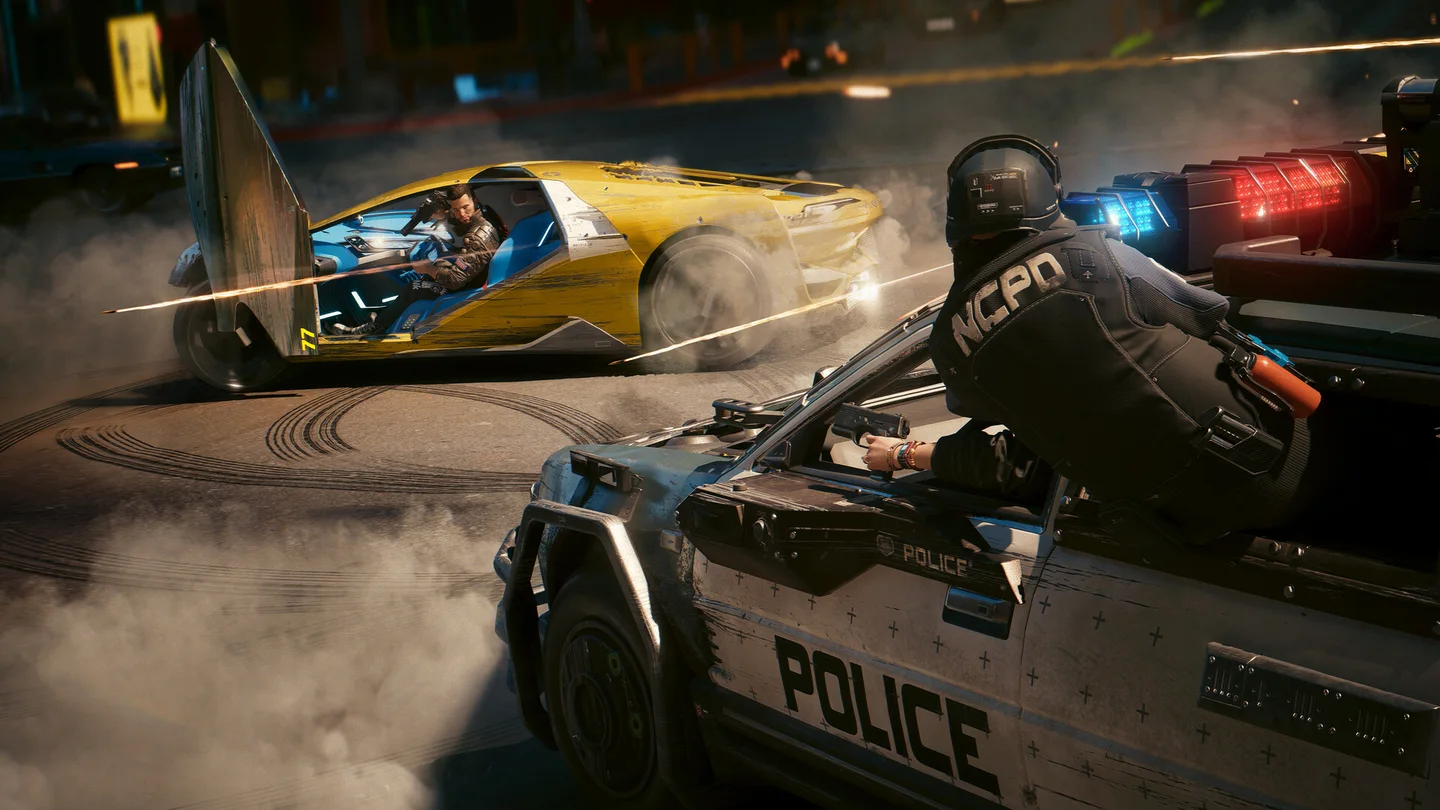Cyberpunk 2077 resmî Steam mağaza ekran görüntüsü