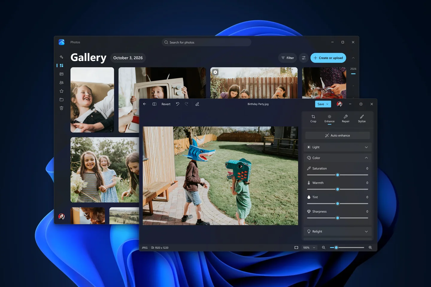 Windows 11 Fotoğraflar yenileniyor: Yeni galeri ve düzenleyici